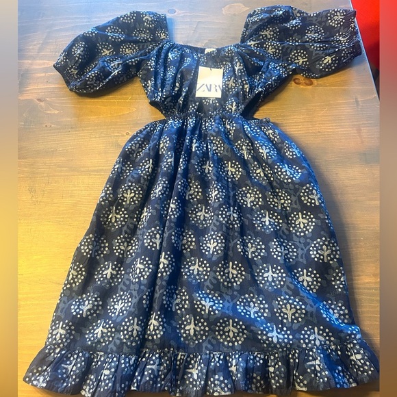 🆕 BNWT ZARA blue dress. Size 13/14 years in the tag. Flowy and light weight - Picture 11 of 12